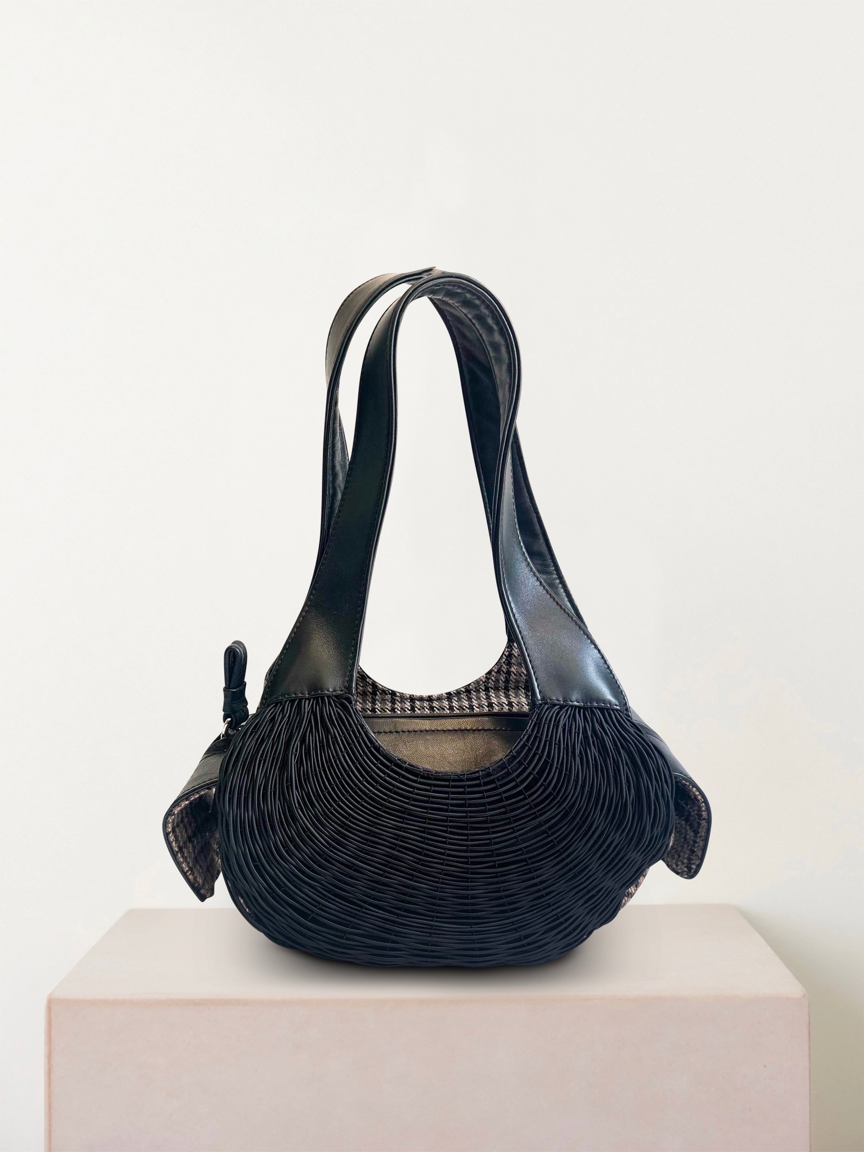 "Nano Doc" with long handle - Coal + tweed