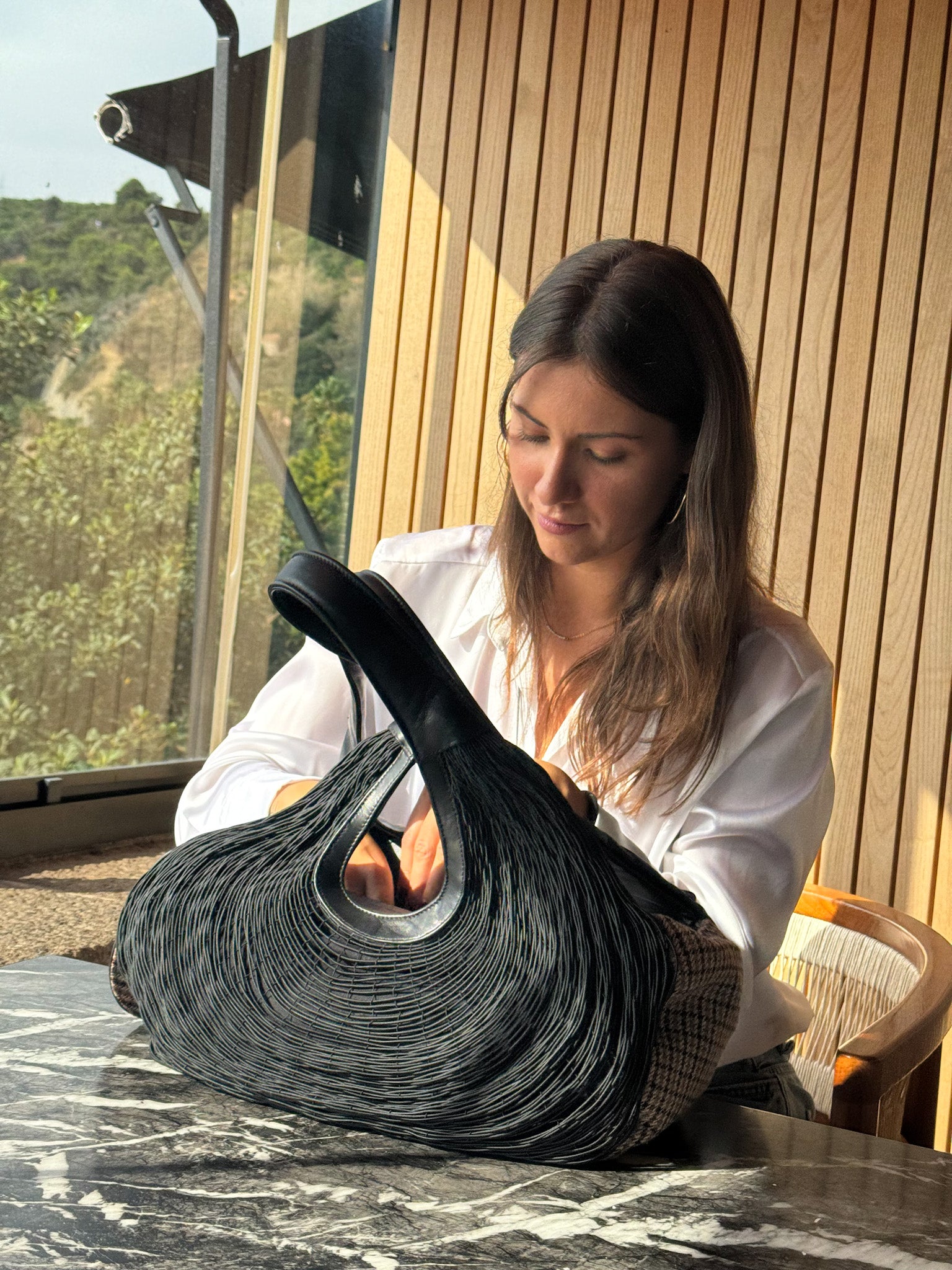 Caracas Shopper - Coal + Tweed