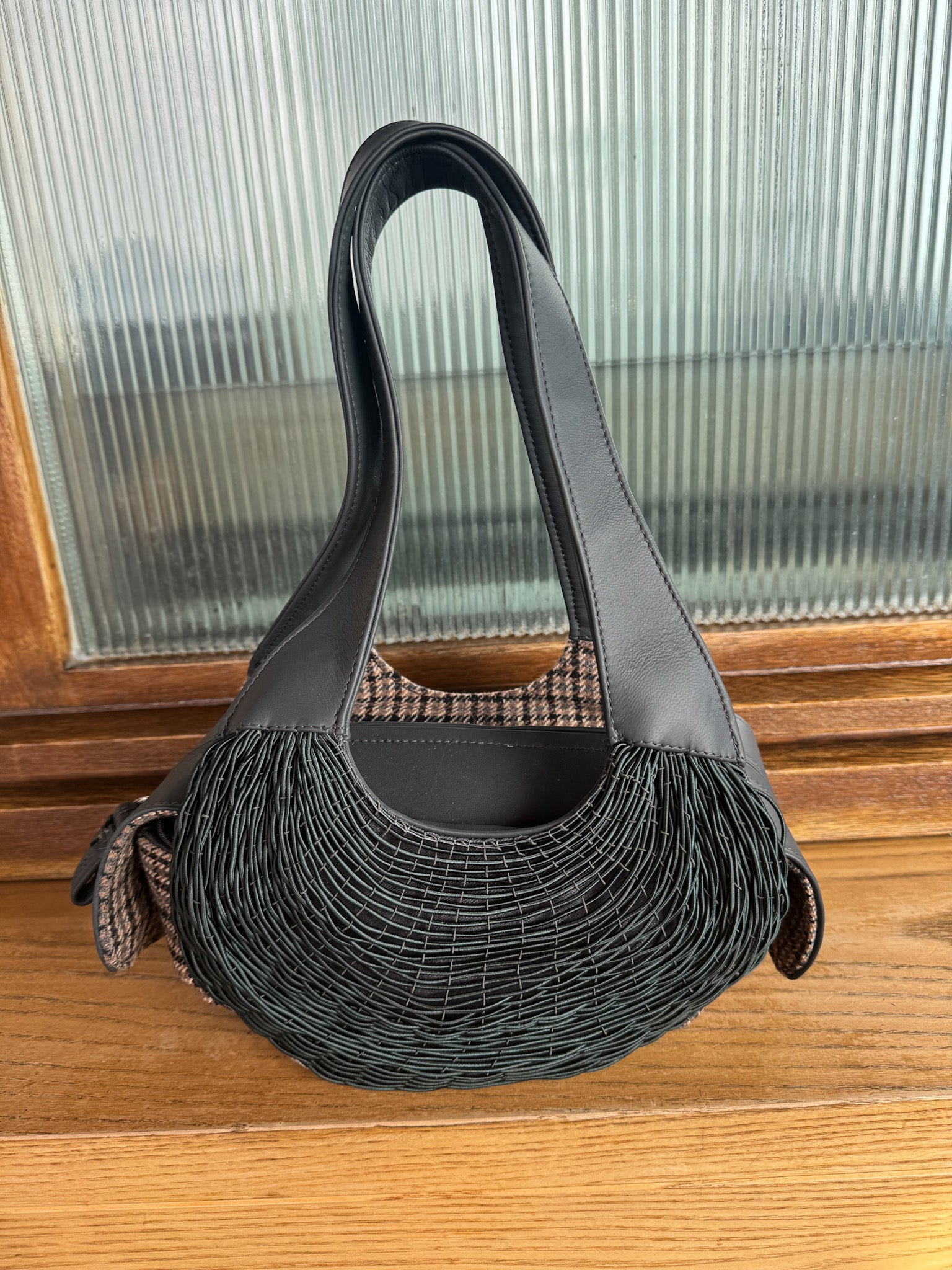 "Nano Doc" with long handle - Coal + tweed