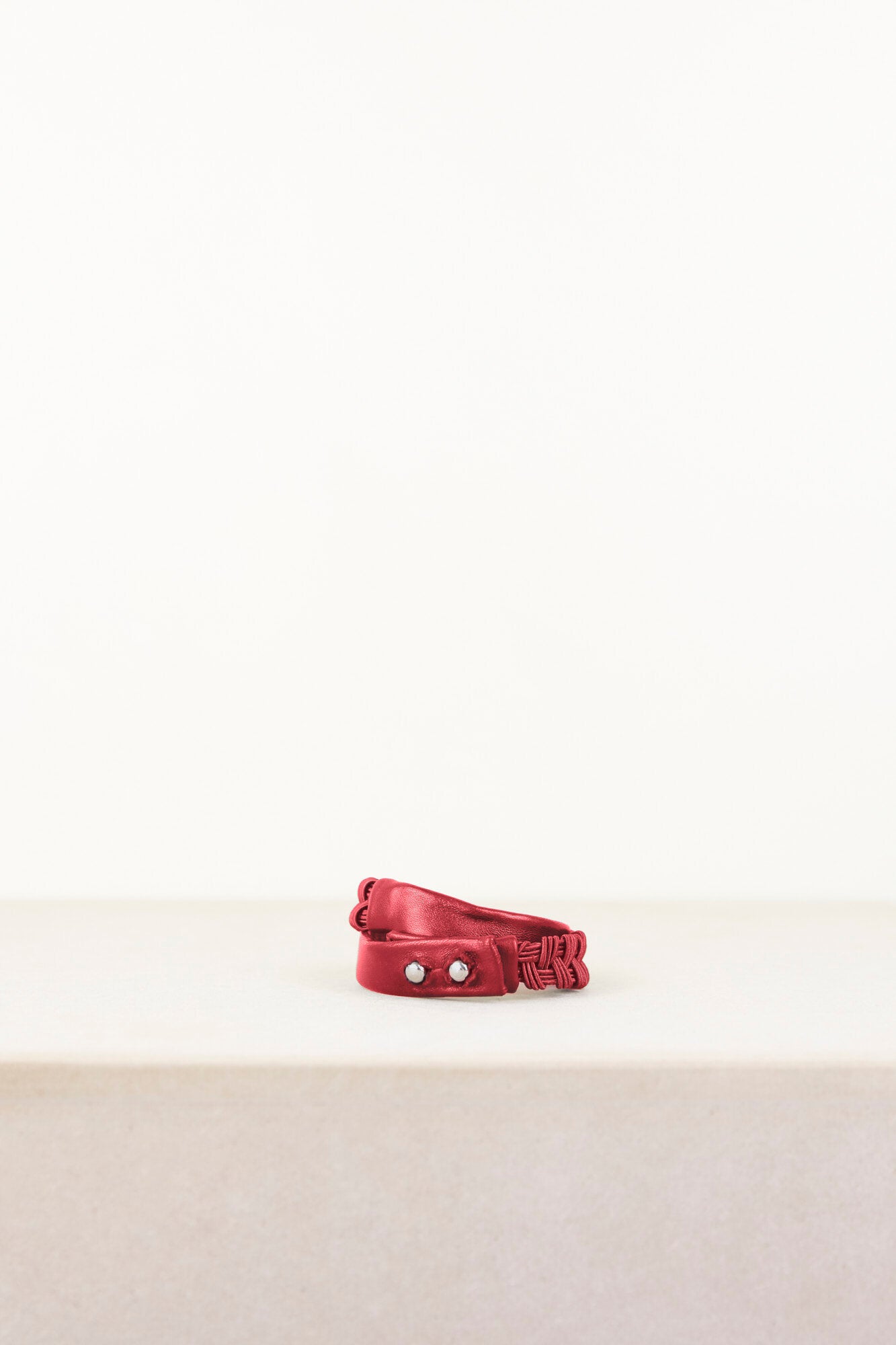 Cuff Bracelet 6 Cords Red